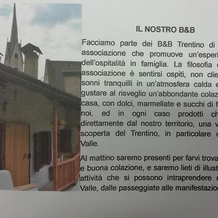 B&B Canonega Vecia Fiera Di Primiero Exterior foto